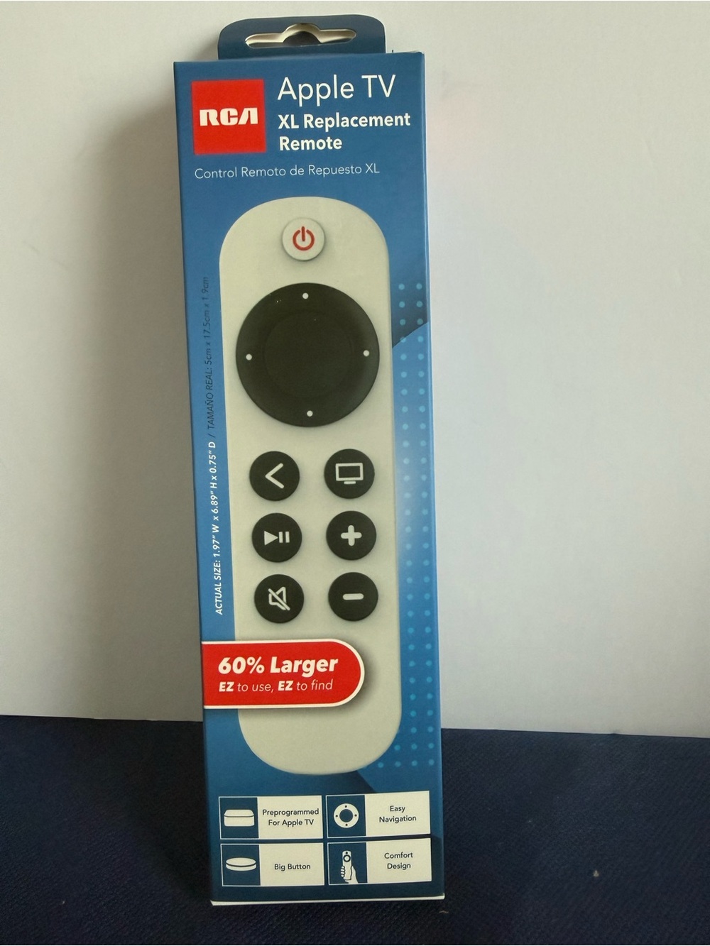 RCA Apple TV XL Replacement Remote - white